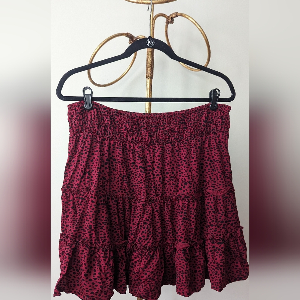 Asos Design Tiered Mini Skirt